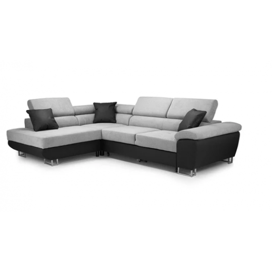 Anton Sofa Bed Grey Black