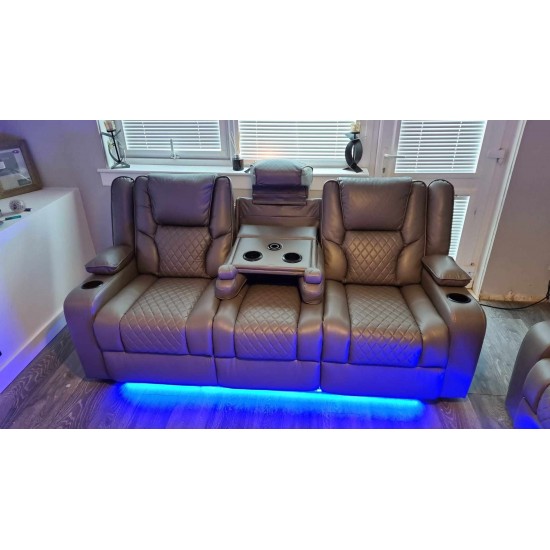 ORLANDO Leather Cinema Power Sofas